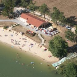 Lac d'Aignan dans le Gers 32, accrobranche et baignade