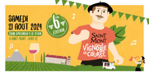 Saint Mont Vignoble en Course Affiche